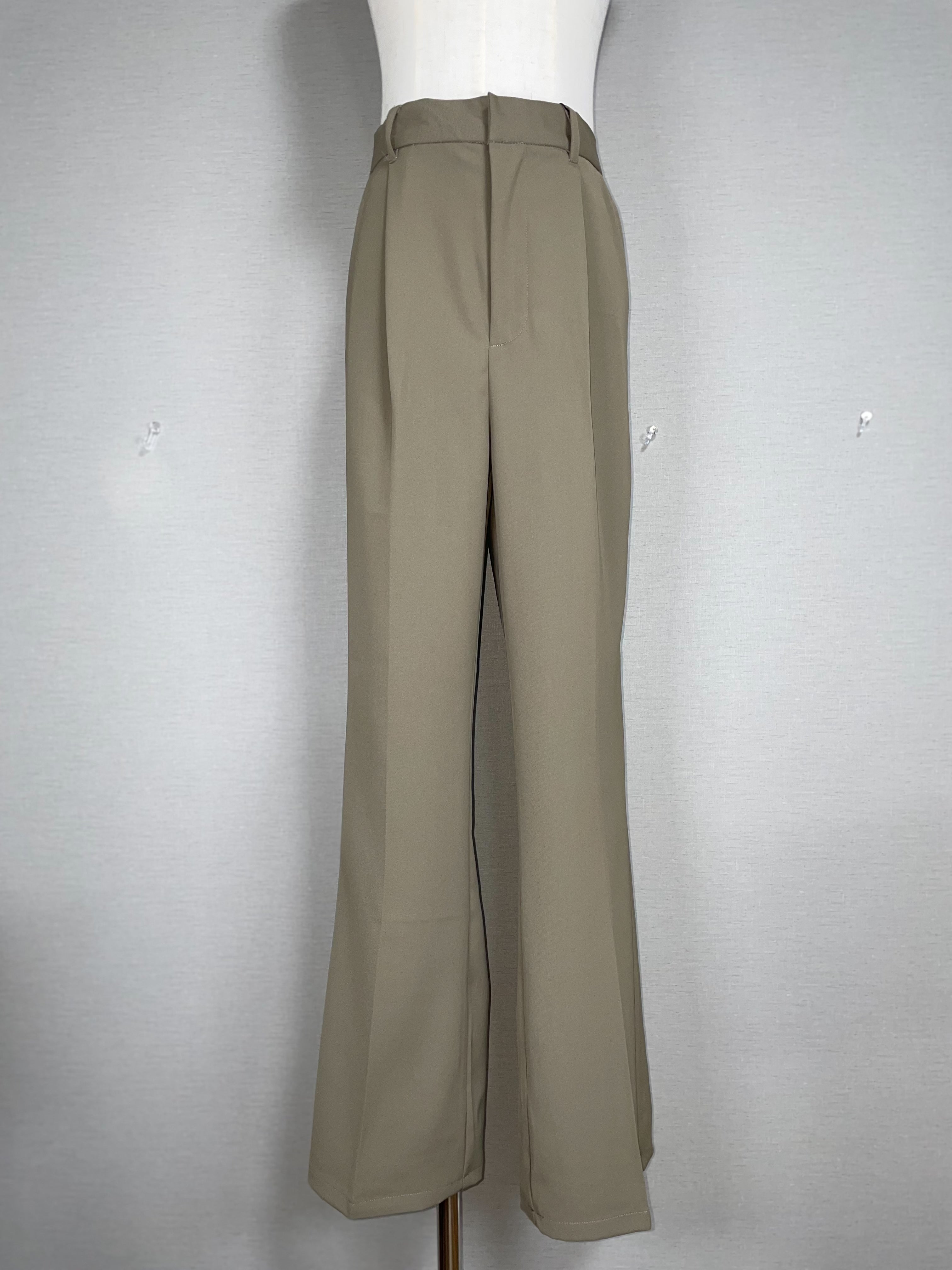 エステルツイルセミフレアパンツ【243-313R3351】